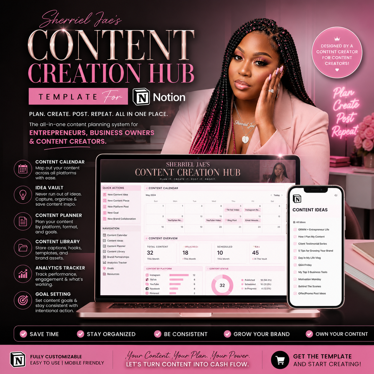 CONTENT CREATION HUB (NOTION TEMPLATE)