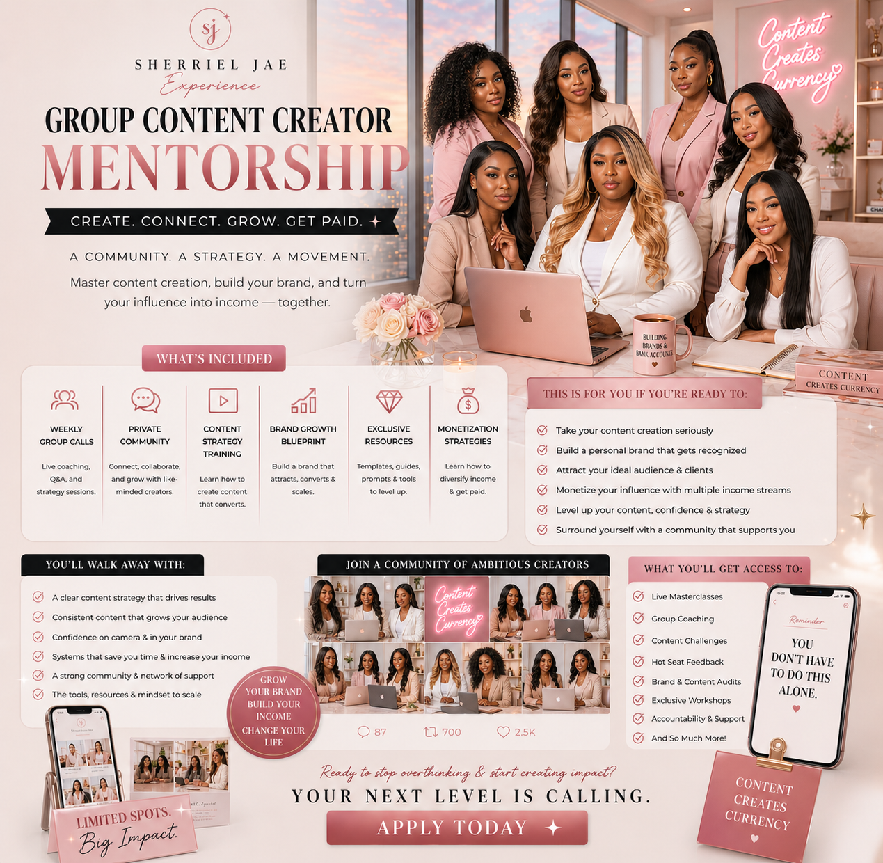Group Content Creator Mentorship