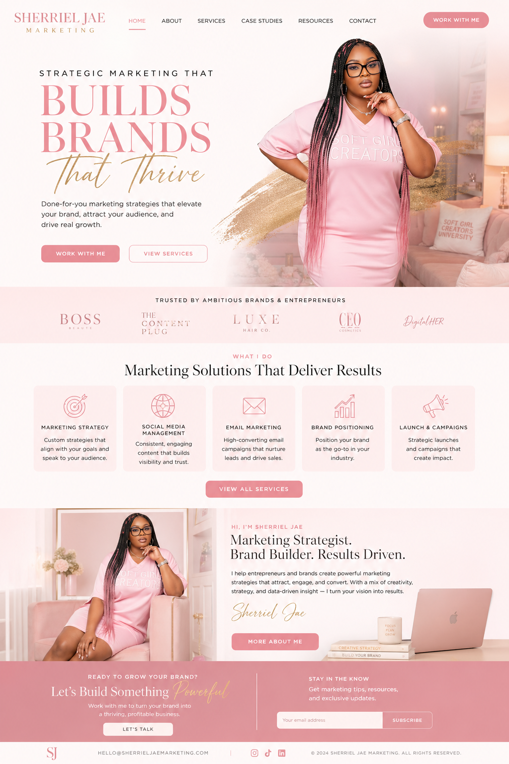WIX/SHOPIFY LANDING PAGE